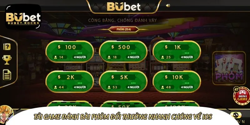 Tải game đánh bài phỏm đổi thưởng về điện thoại iOS chỉ với vài bước cơ bản